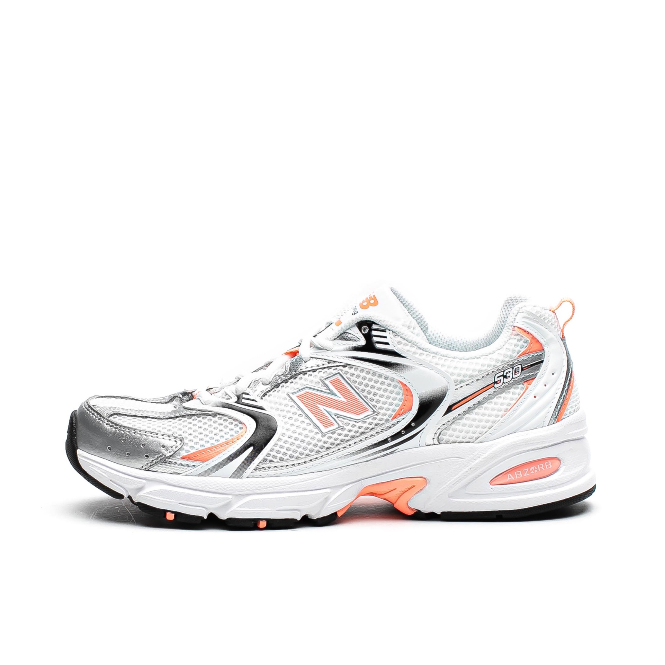 推荐商品：New Balance MR530 跑鞋 圆头经典拼接复古缓震防滑耐磨网面透气支撑 白色/粉色/黑色