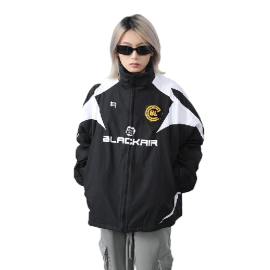 ALMO1994 撞色立领拼接棉服