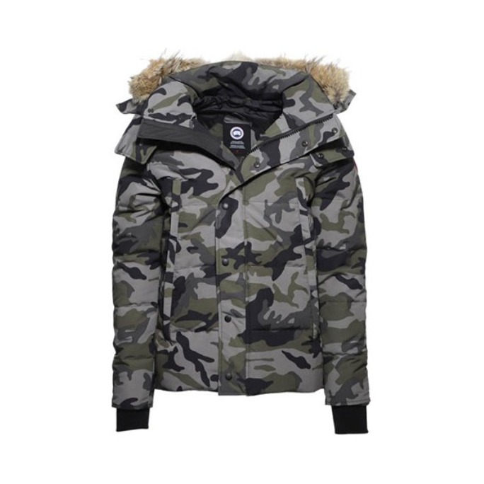 Canada Goose 加拿大鹅羽绒服 Wyndham 迷彩印花防风防水派克大衣 男女同款 3808MP