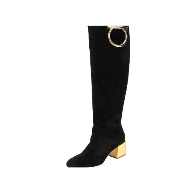 Salvatore Ferragamo  绒面皮革 长筒靴 0714103