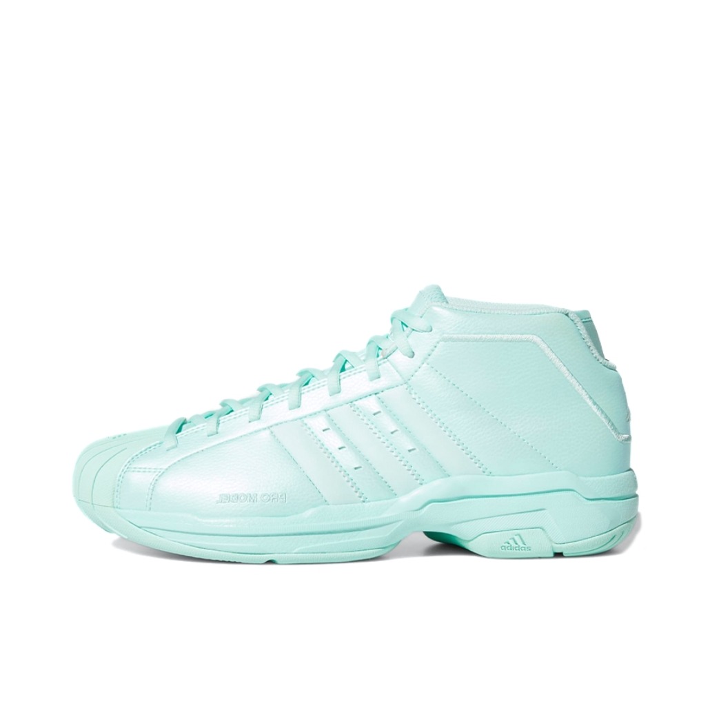 推荐商品：adidas Pro Model 2G 篮球鞋 实战训练减震防滑耐磨 Mint Blue 薄荷蓝