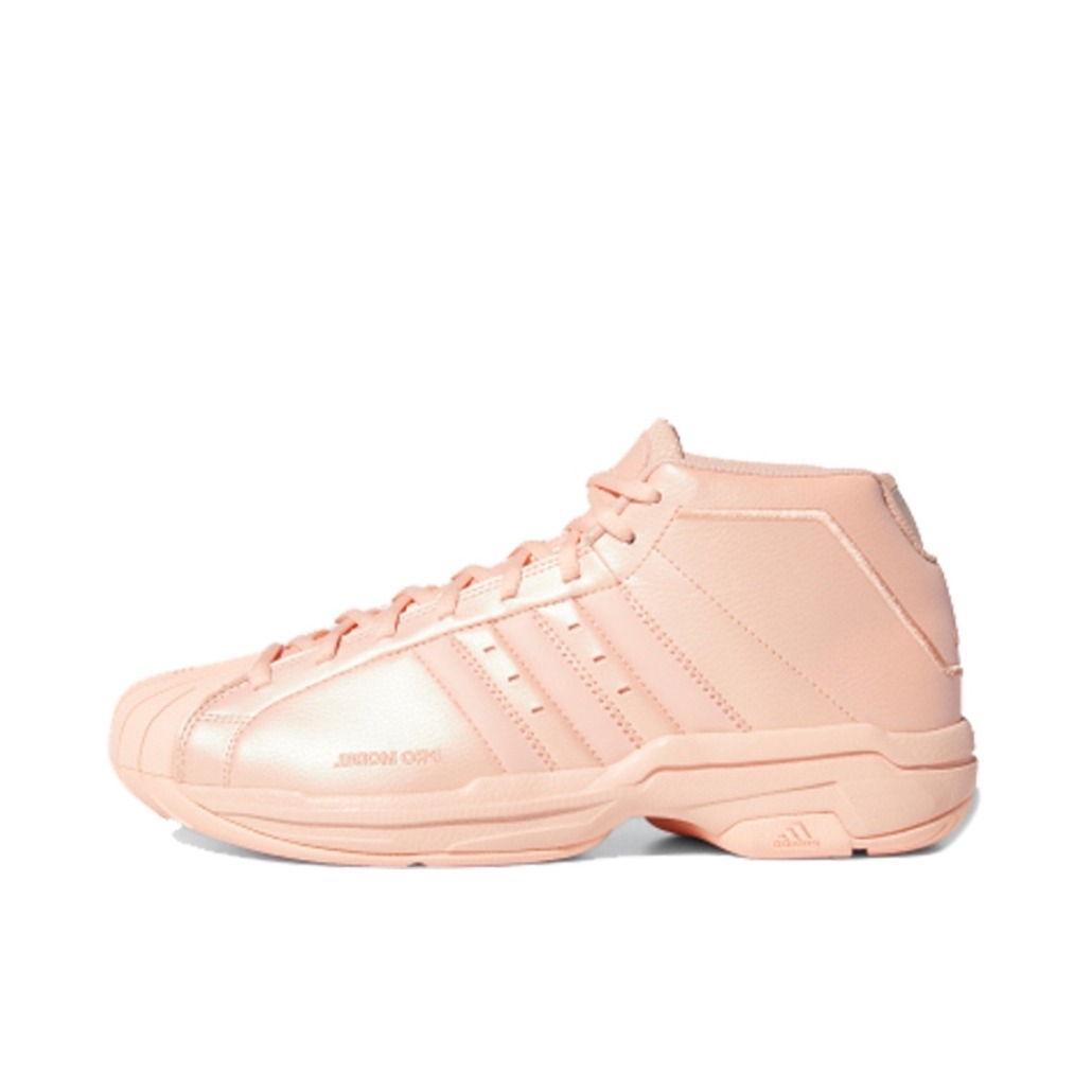 推荐商品：adidas Pro Model 2G 篮球鞋 实战训练减震防滑耐磨 Pink 粉色
