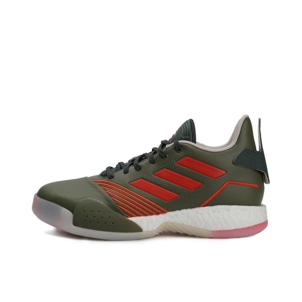 推荐商品：adidas T Mac Millennium 篮球鞋 减震透气防滑耐磨舒适轻便实战训练 DarkOliveGreen/Red

 军绿橙