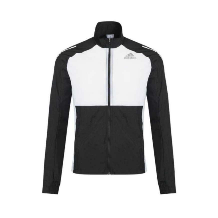 adidas 2024AW 撞色拼接梭织运动夹克 男女同款 GM6015