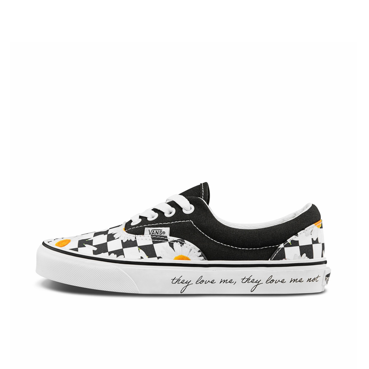 推荐商品：Vans/范斯 Era Lx Comfycusra 轻便 复古 帆布鞋 情人节限定/黑色小雏菊