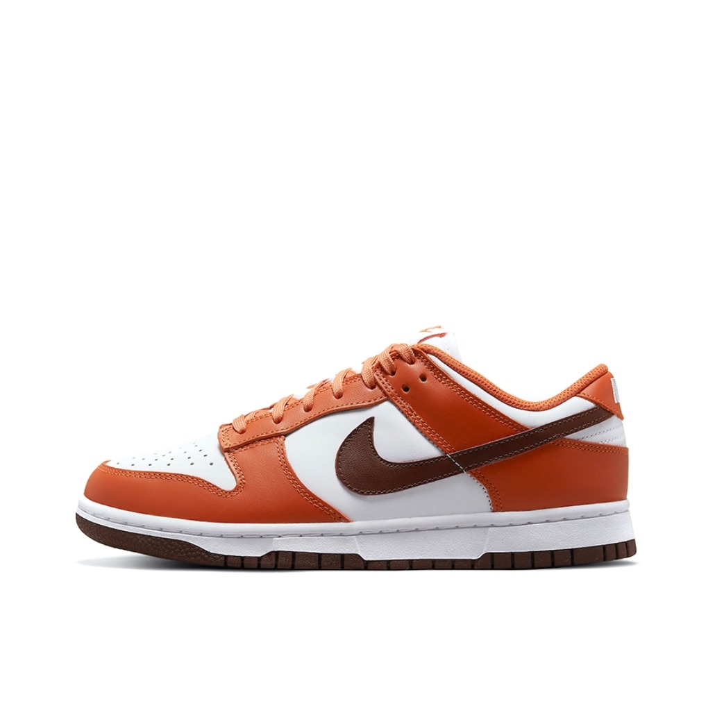 推荐商品：Nike Dunk 板鞋 经典复古百搭 Reverse Mesa Orange 低帮/红棕/白色/棕色