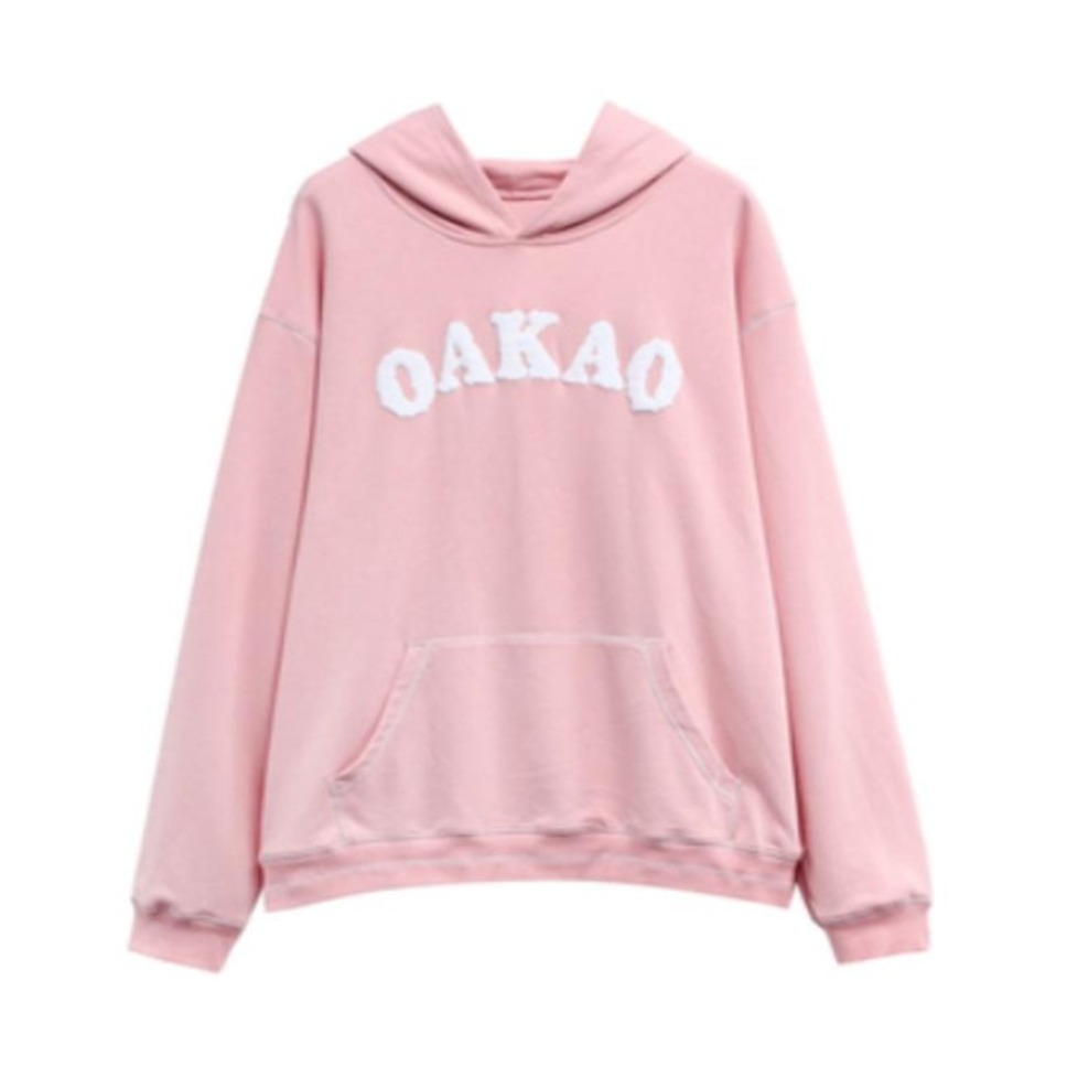 OAKAO 发泡白云Logo印花连帽卫衣 男女同款