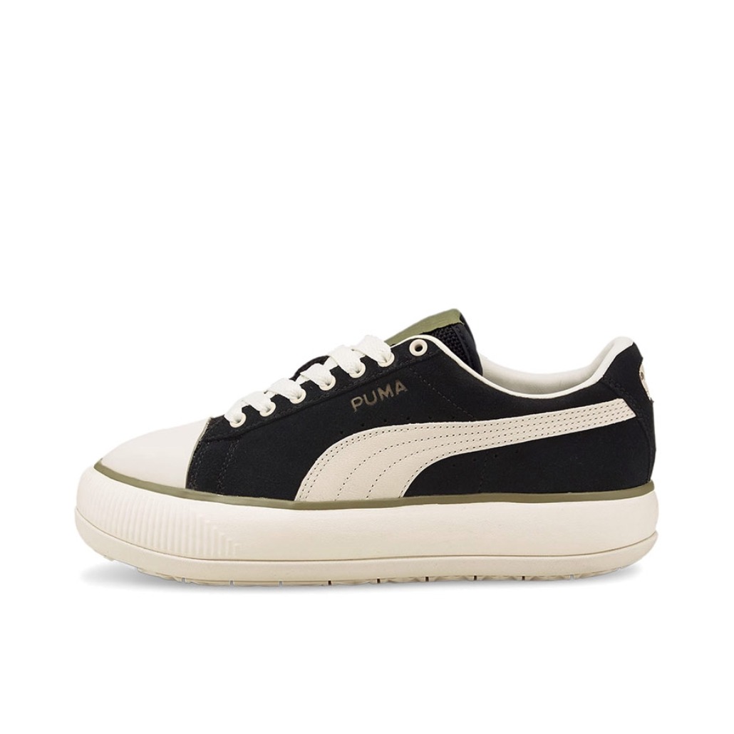 推荐商品：Puma/彪马 Suede Mayu Up 运动休闲鞋 防滑耐磨轻便透气复古厚底圆头 黑色/白色/绿色