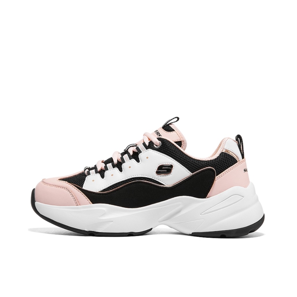 推荐商品：Skechers/斯凯奇  D'Lites 3.0  老爹鞋 熊猫鞋 复古厚底增高支撑 粉色/黑色/白色
