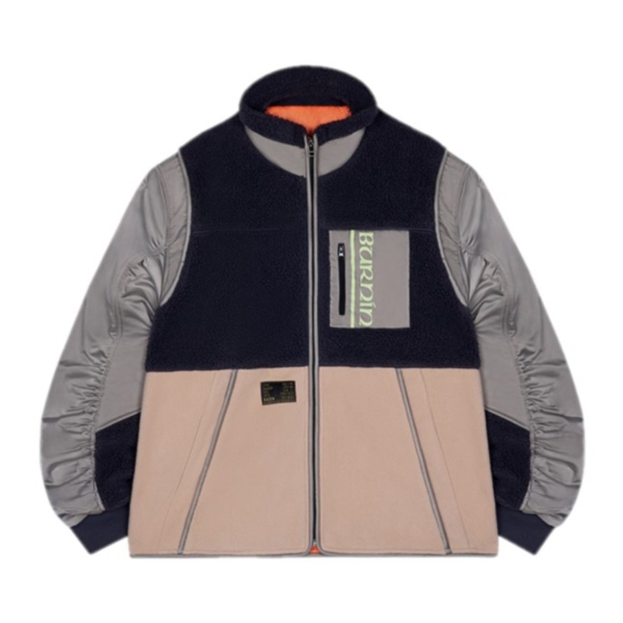 BURNIN  MILITARY羊羔绒拼接夹克 男女同款