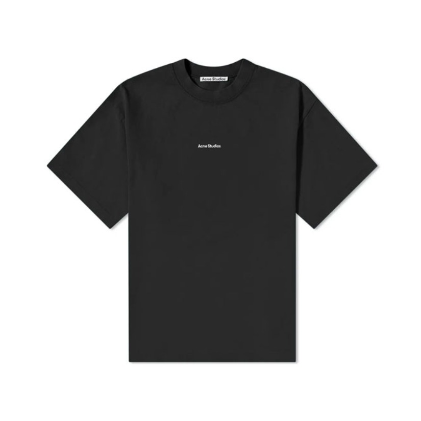 Acne Studios 反印徽标字母圆领短袖T恤 男女同款
