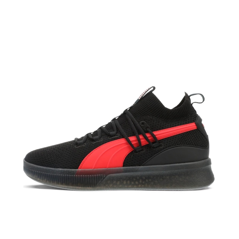 推荐商品：Puma/彪马 Clyde Court Disrupt 缓震复古 轻便透气 防滑耐磨 织物 实战 篮球鞋 Black/Red 黑/红