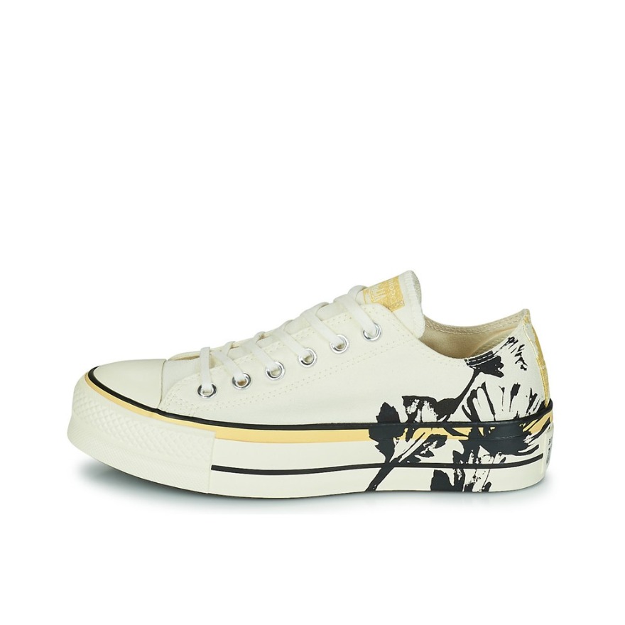 推荐商品：Converse/匡威 Chuck Taylor All Star Lift 帆布鞋 简约复古经典防滑耐磨舒适厚底圆头甜酷贴合松糕底流光风 白色/涂鸦