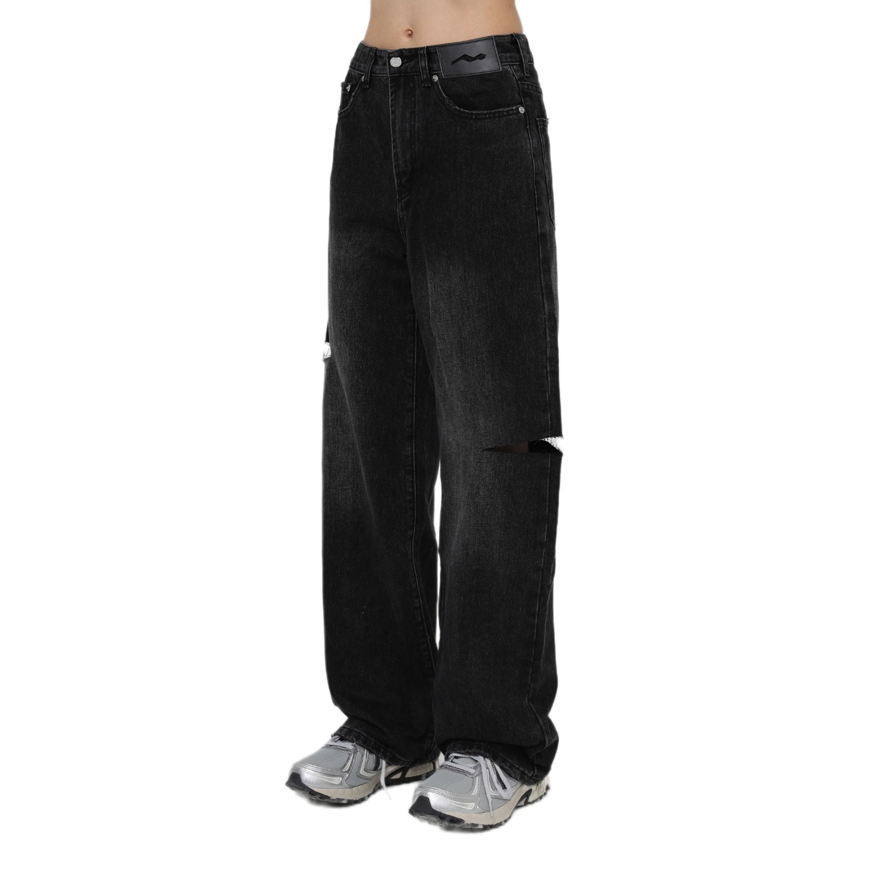 MASONPRINCE 复古薄款破洞直筒牛仔裤 NZK5025