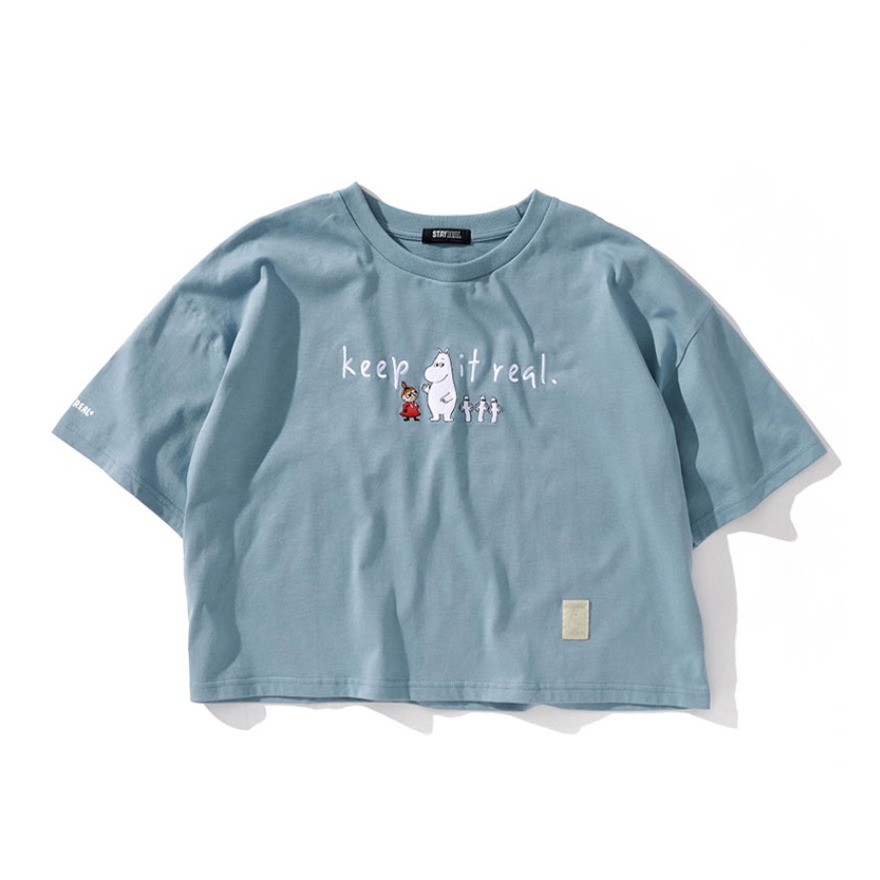 STAYREAL X Moomin 联名好朋友印花短袖T恤 男女同款 TC21027