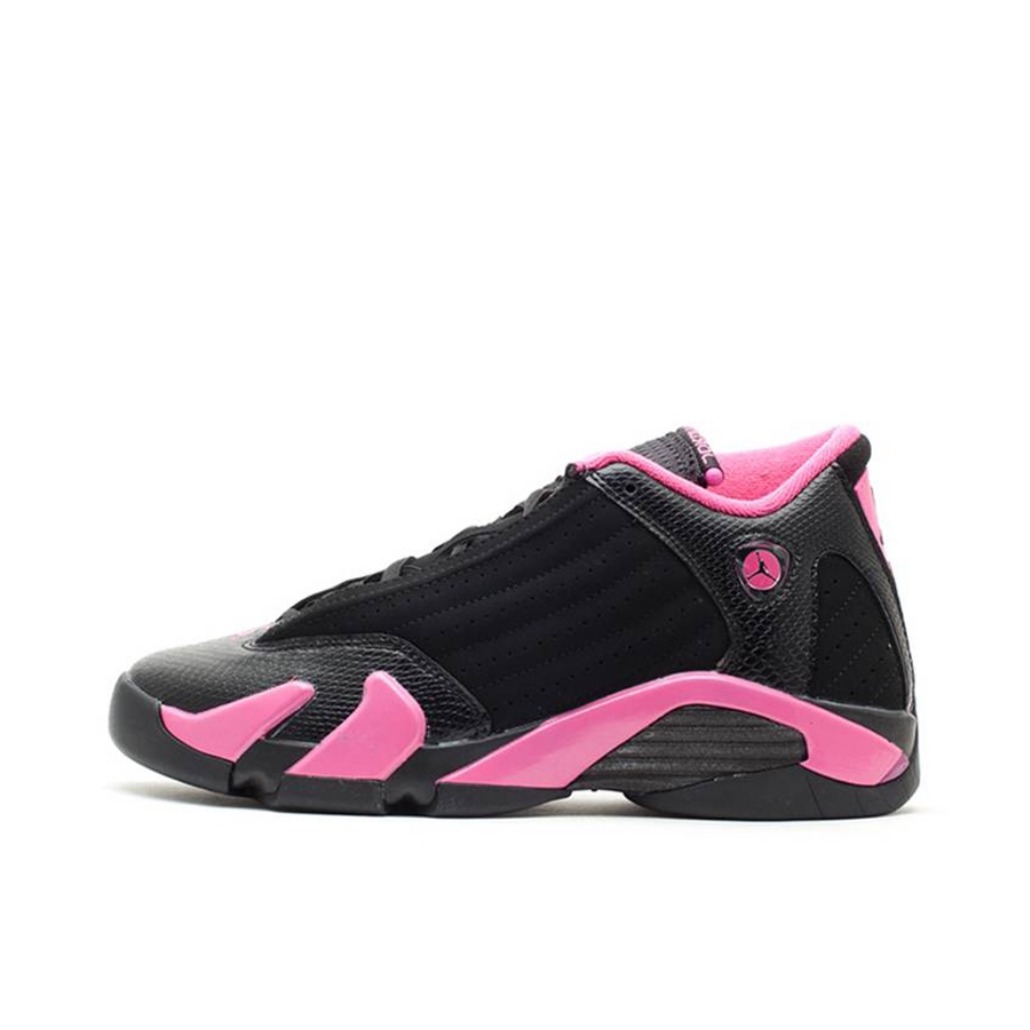 推荐商品：Air Jordan 14 篮球鞋 zoom air缓震包裹性支撑防滑耐磨复古简约 Black Desert Pink 黑粉