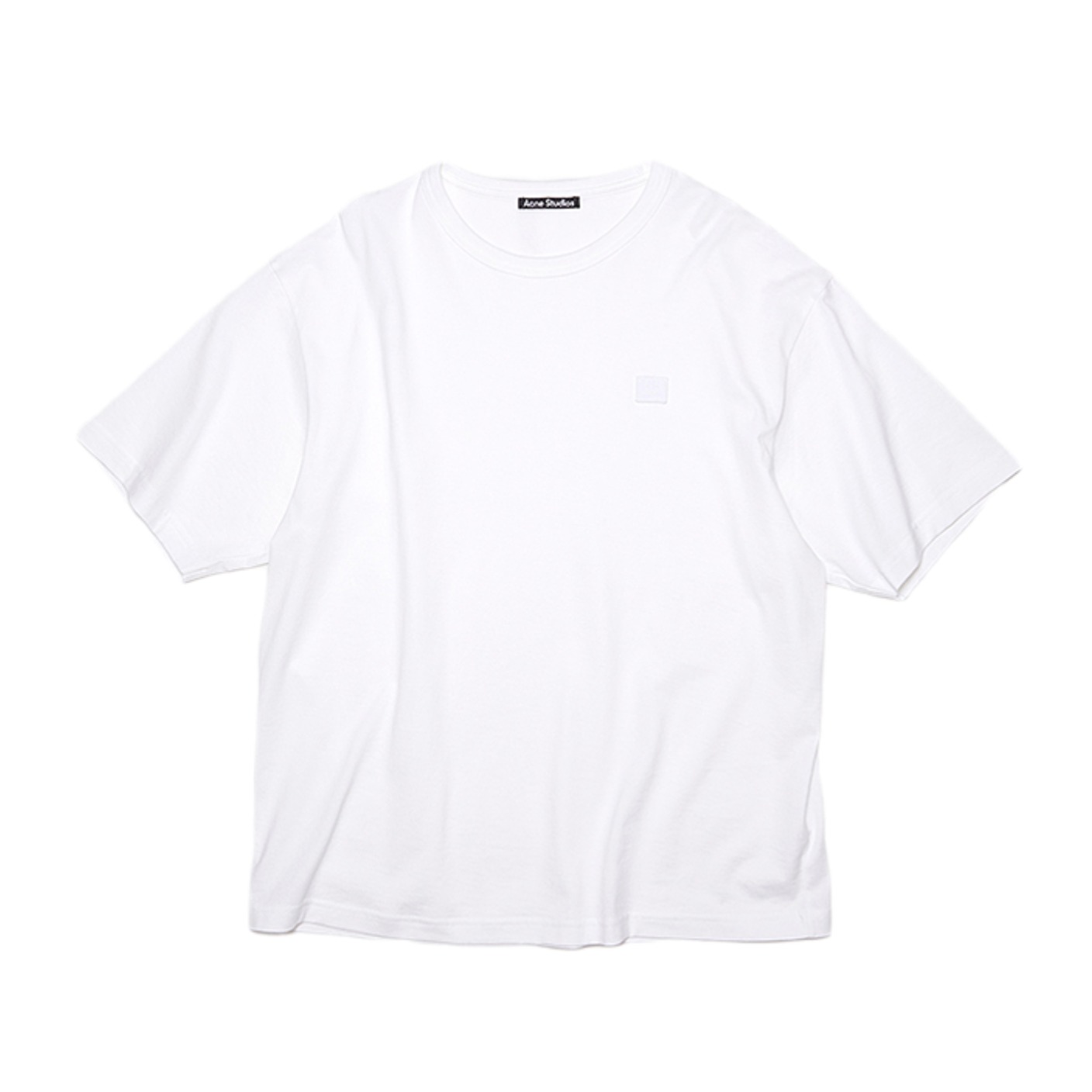 Acne Studios Nash Face中性风格圆领纯棉 T恤 男女同款 25E173-AD1