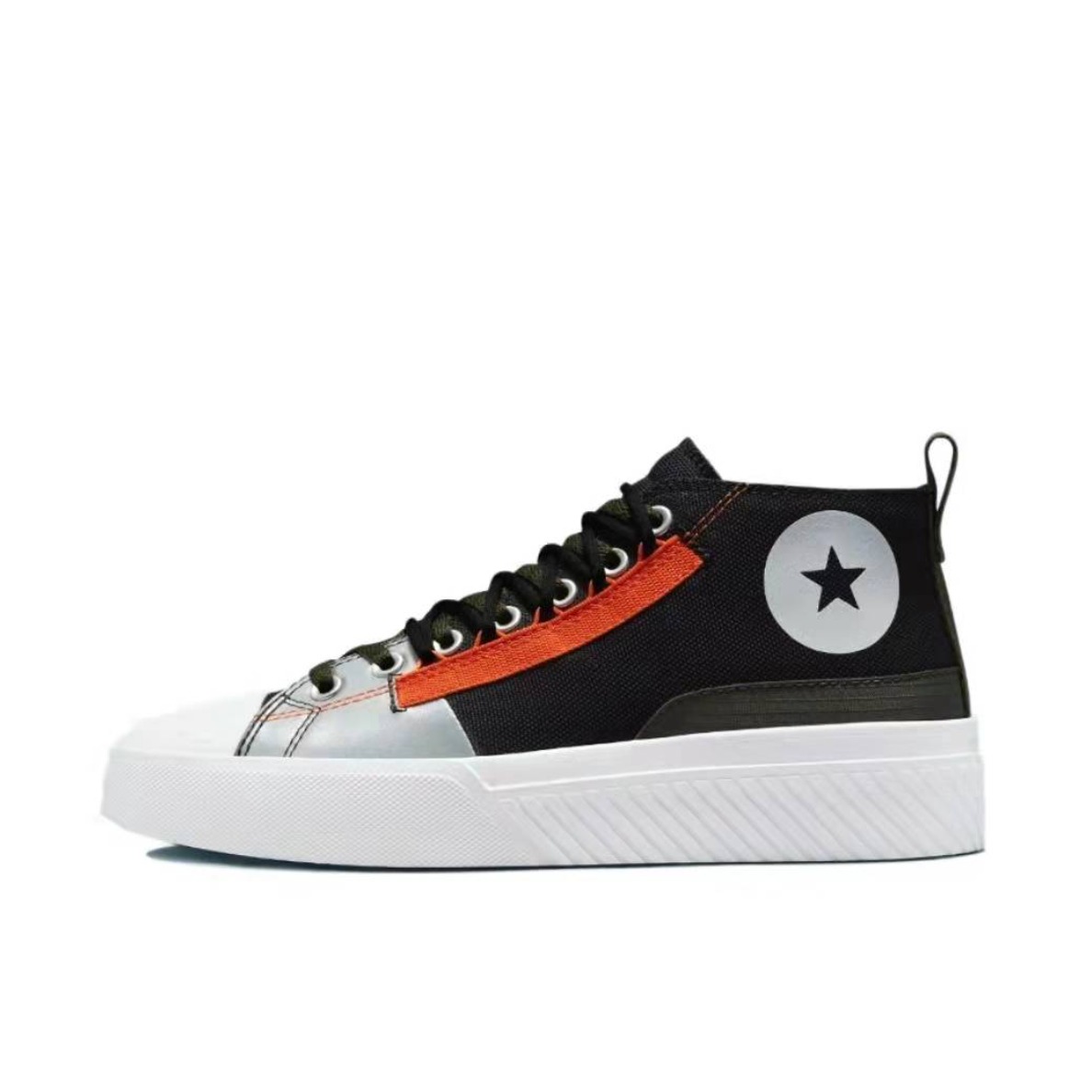 推荐商品：Converse/匡威 Unt1tl3d 帆布鞋 字母印花复古百搭拼接防滑耐磨轻便透气 黑色/绿色