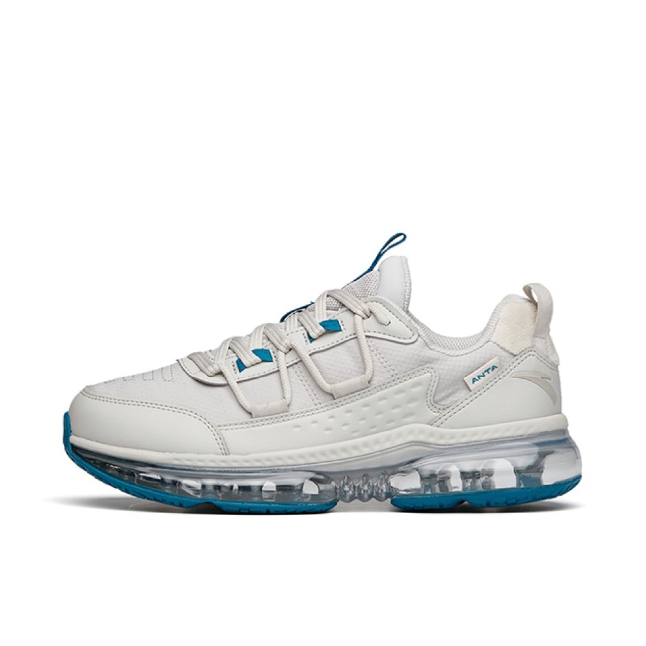 推荐商品：安踏 全掌气垫 耐磨 运动 增高鞋 912145501 一度灰