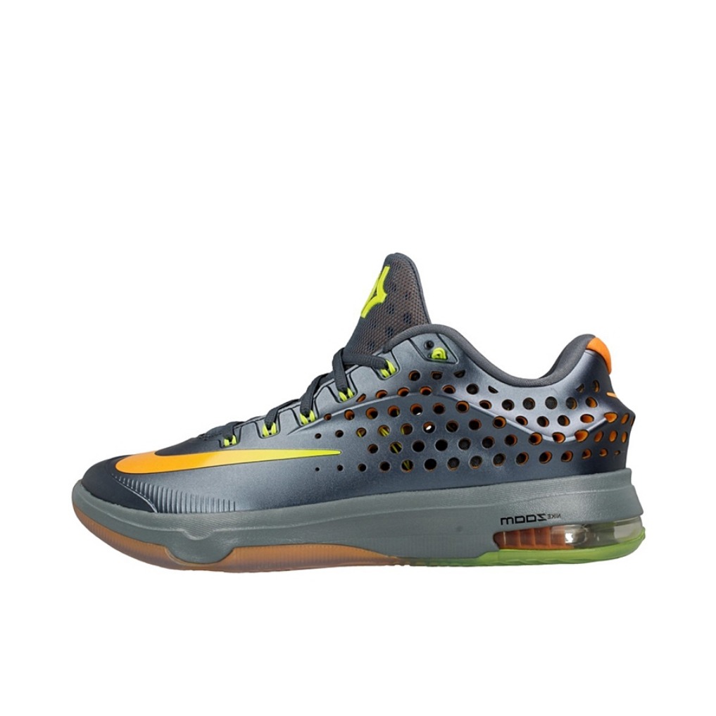 推荐商品：Nike KD 7 防滑耐磨 舒适透气 减震轻便 圆头 实战 低帮 篮球鞋 Team Pack 银色/黄色
