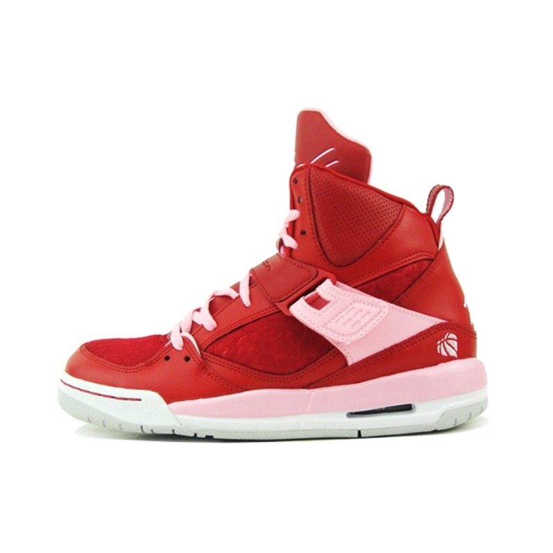 推荐商品：Air Jordan Flight 45 篮球鞋 复古耐磨轻便减震休闲潮流防滑合成革 Red Pink GS/红粉