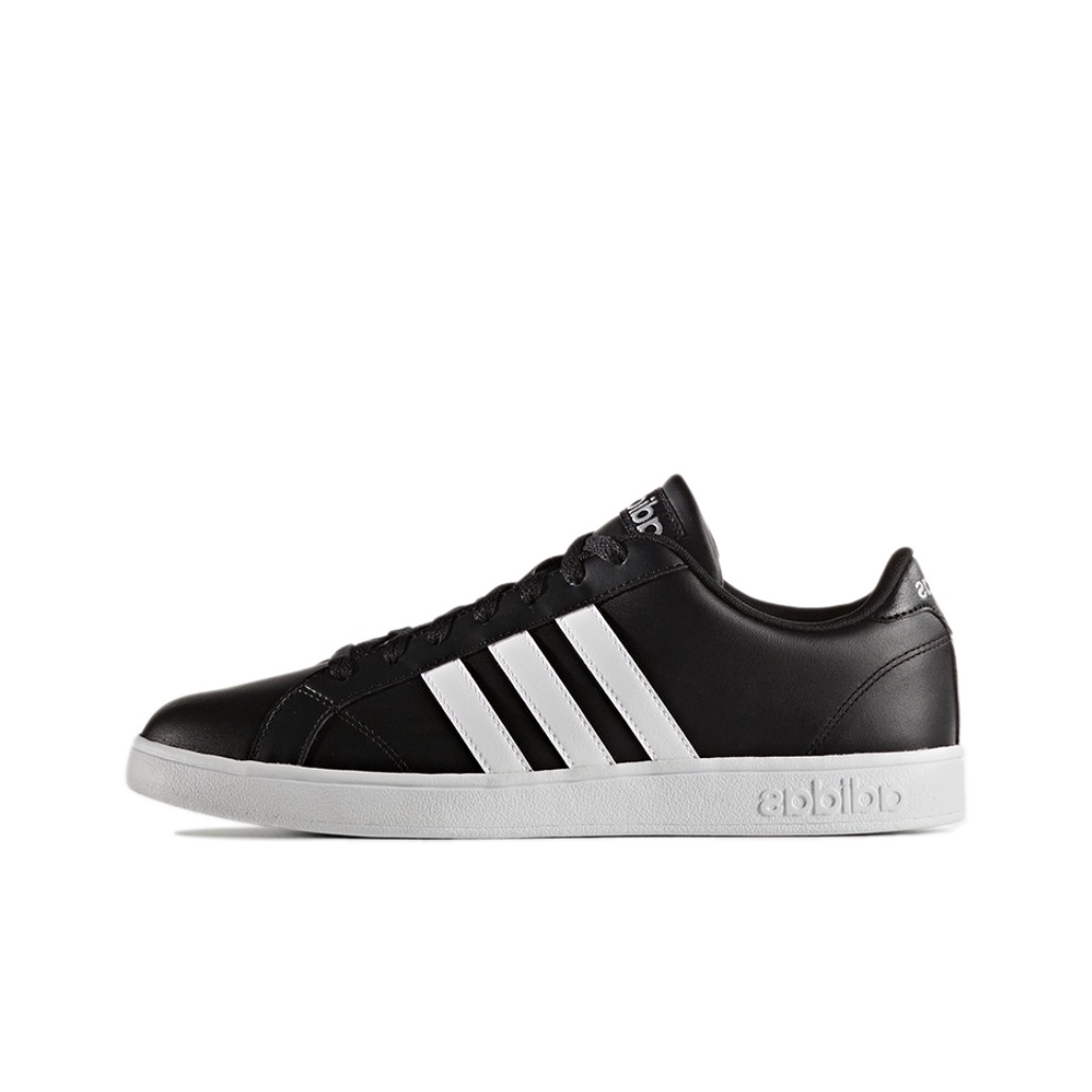推荐商品：adidas Baseline 板鞋 舒适百搭防滑耐磨减震轻便简约包裹性 Black/White 黑白