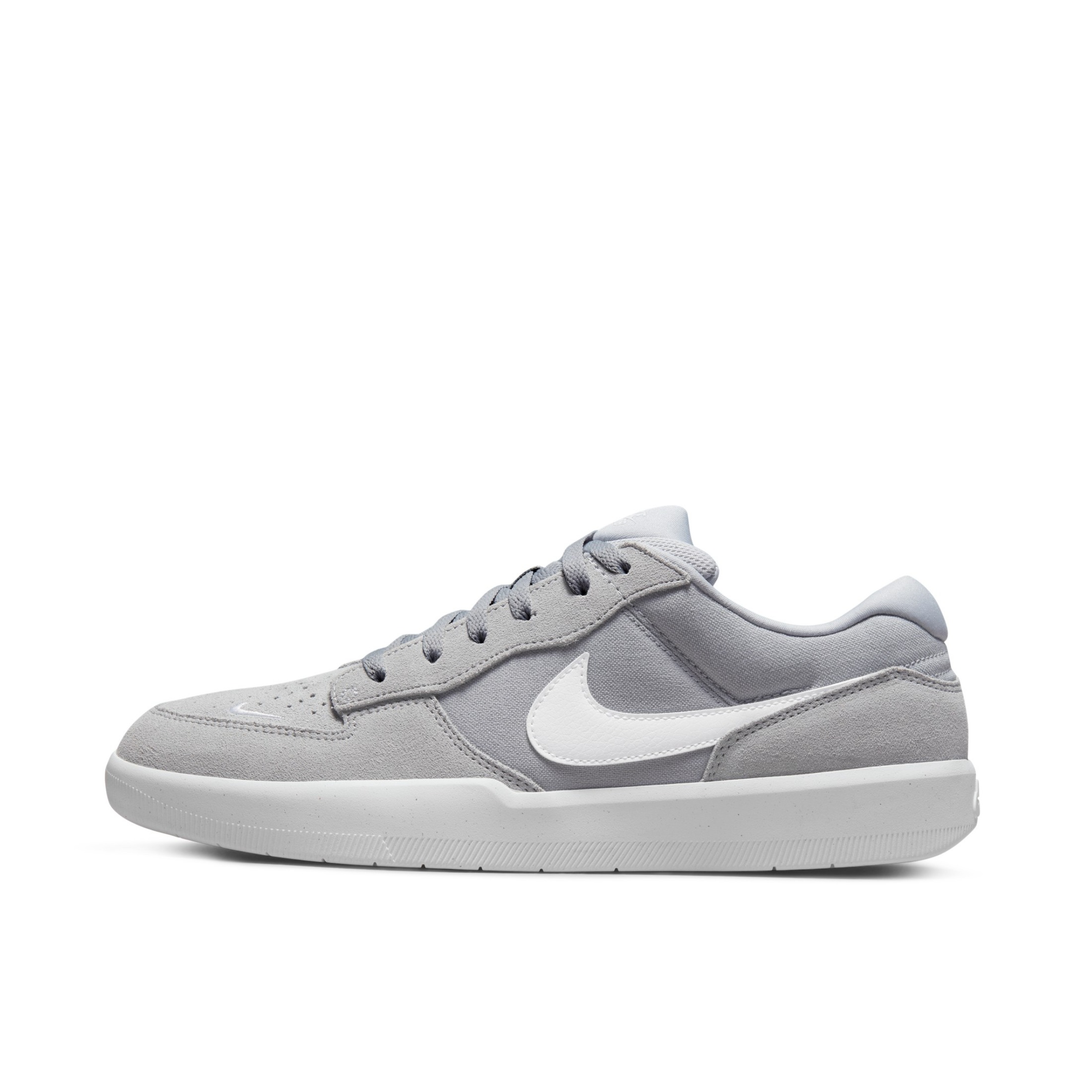 推荐商品：Nike SB Force 58 滑板鞋 板鞋 街头胶底防滑耐磨舒适透气百搭复古 狼灰/白色