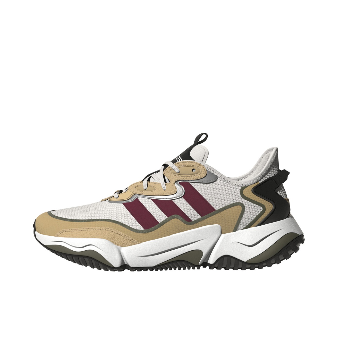 推荐商品：adidas NEO Nitrocharge 舒适耐磨 轻便透气 缓震 复古 休闲鞋 白色/米黄/酱紫