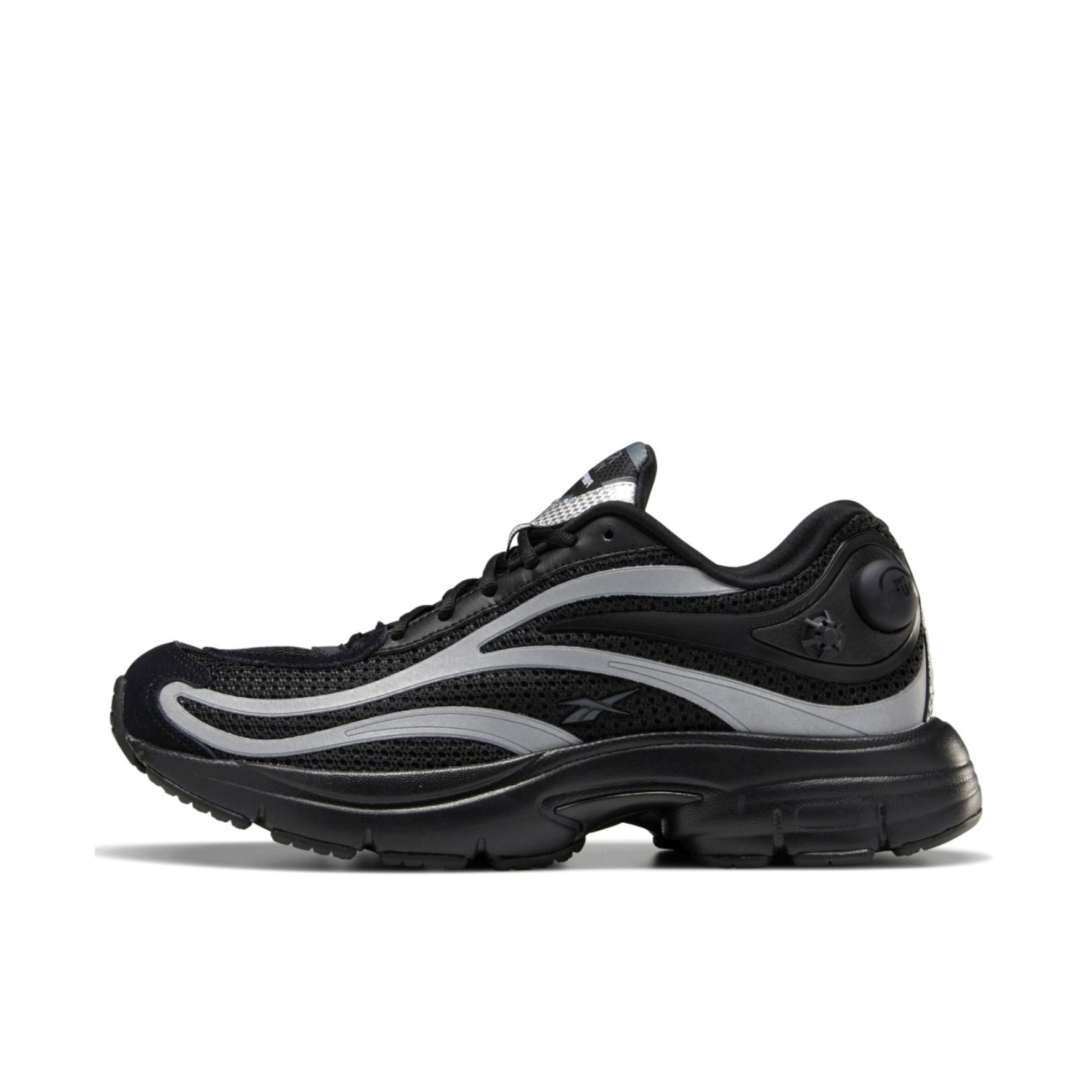 推荐商品：Reebok/锐步 Premier Pump Paris Trainer 跑鞋 经典复古潮流百搭耐磨透气合成革休闲运动减震 黑色/银色