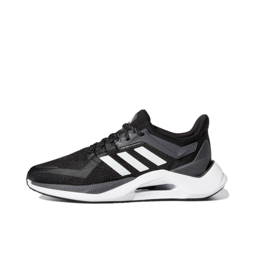 推荐商品：adidas Alphatorsion 2.0 跑鞋 缓冲轻便回弹舒适耐磨网面透气 黑色/白色/灰色