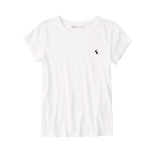 Abercrombie Fitch 短袖标识款圆领T恤 男女同款 301398
