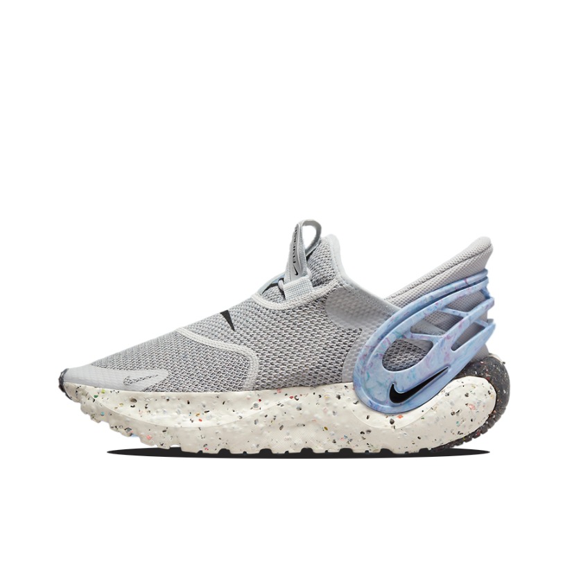 推荐商品：Nike Glide FlyEase Premium 运动休闲鞋 防滑耐磨减震轻便舒适透气低帮织物包裹性 灰色/蓝色