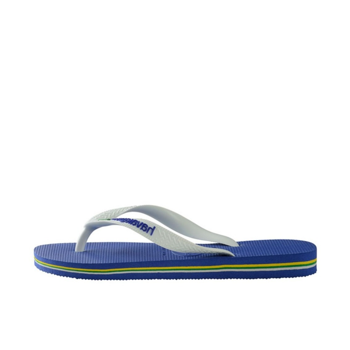 推荐商品：Havaianas 平底 休闲时尚 舒适 防滑轻便 巴西经典 海边 夹脚 人字 外穿 拖鞋 宋妍霏同款 蓝