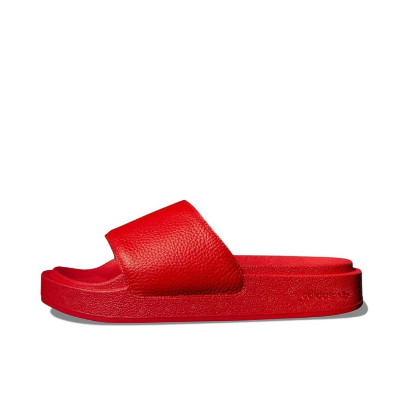 推荐商品：adidas Originals Slide 防滑耐磨 舒适透气 一字 潮流 拖鞋 IVY PARK联名/红色