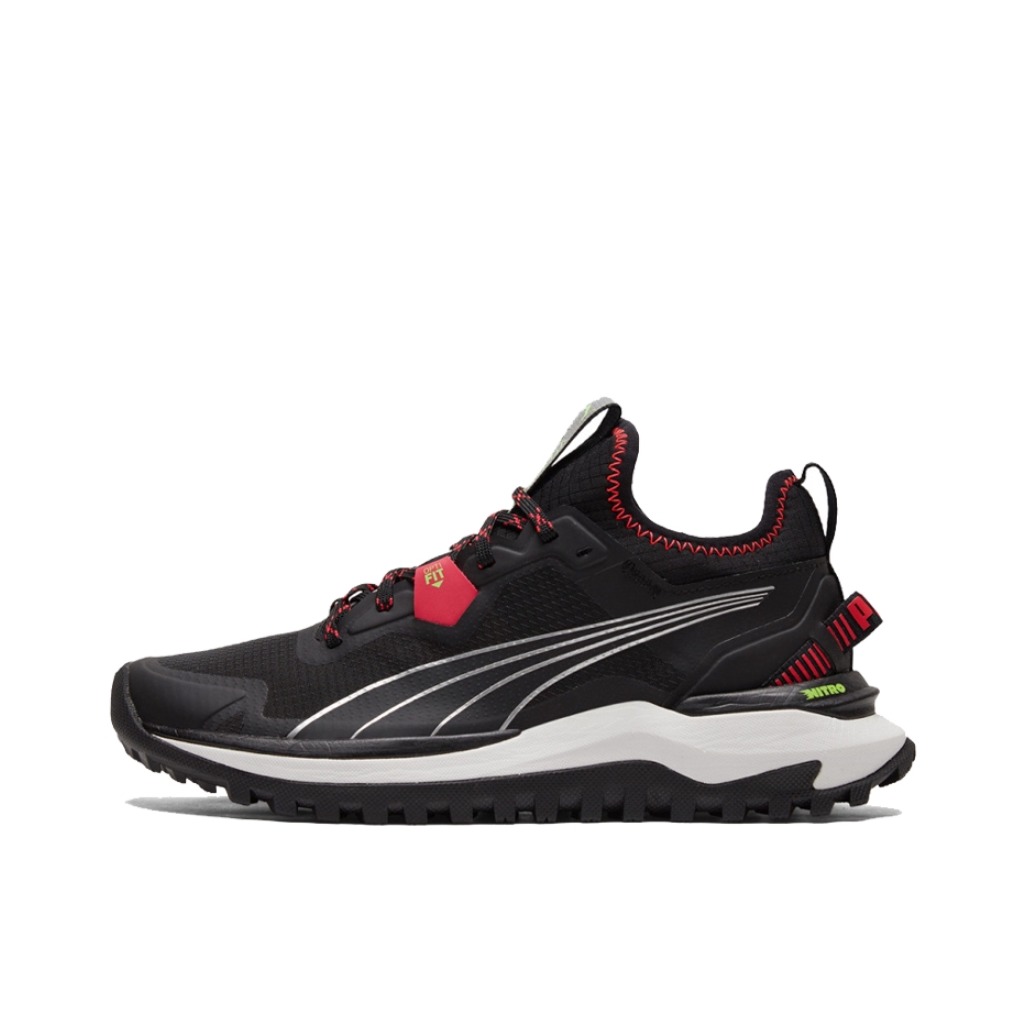 推荐商品：Puma/彪马 Voyage Nitro 耐磨防滑 缓震支撑 轻便 时尚潮流 越野 户外运动 织物 跑鞋 黑色/红色/银色