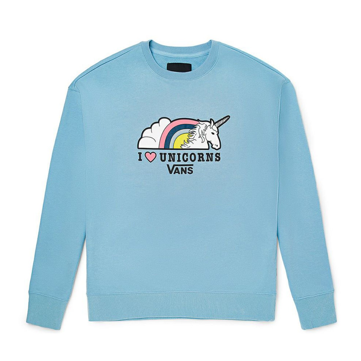 Vans 圆领独角兽可甜可盐套头卫衣 男女同款 VN0A5H5SZJ2
