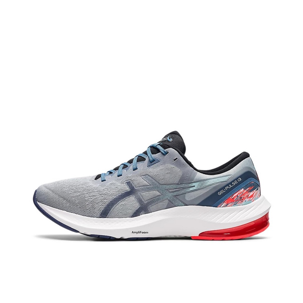 推荐商品：Asics/亚瑟士 Gel-Pulse 13 跑鞋 防滑耐磨缓震回弹舒适轻便网布透气织物简约 灰色/蓝色