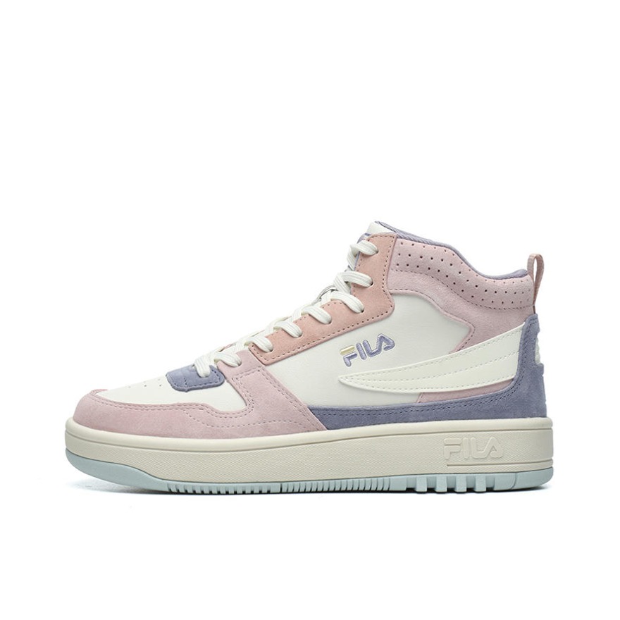 推荐商品：FILA/斐乐 Ventuno 防滑耐磨 轻便 复古休闲 微白/百花香粉