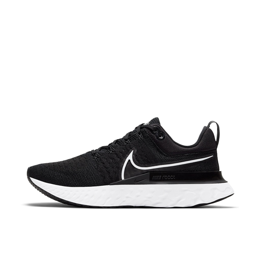 推荐商品：Nike React Infinity Run Flyknit 2 跑鞋 缓震轻便碳板回弹织物合成革防滑训练 女款/黑色/白色