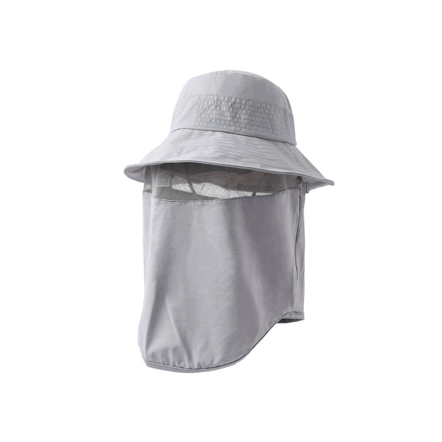 推荐商品：KENMONT/卡蒙 遮全脸护颈防晒透气遮脸全方位遮阳帽 KM-3714
