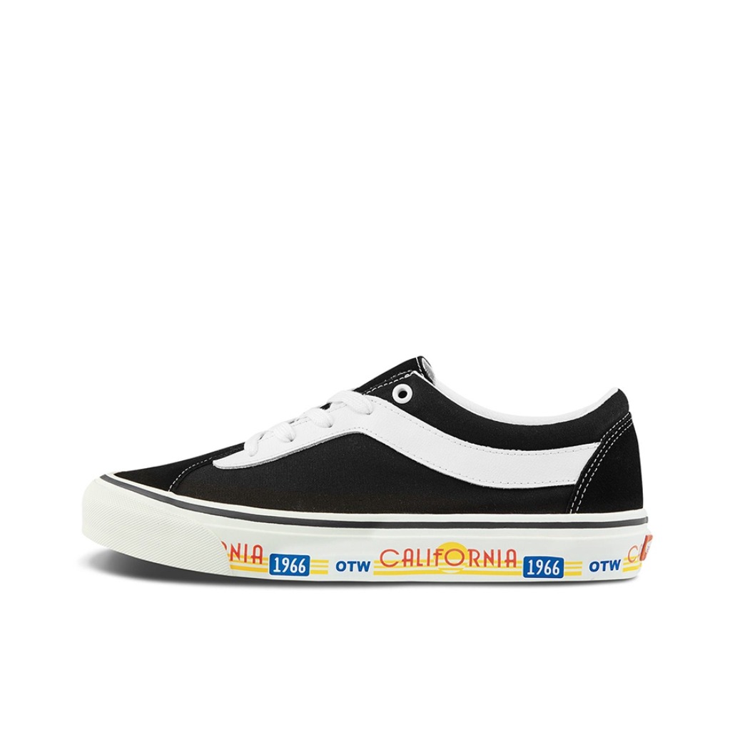 推荐商品：Vans/范斯 Bold Ni 板鞋 复古拼接经典舒适休闲防滑耐磨 加州印花/黑色