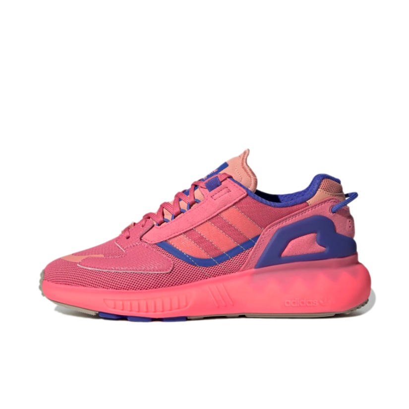 推荐商品：adidas ZX 5K Boost 跑鞋 缓震防滑耐磨舒适轻便网面透气运动 玫粉色