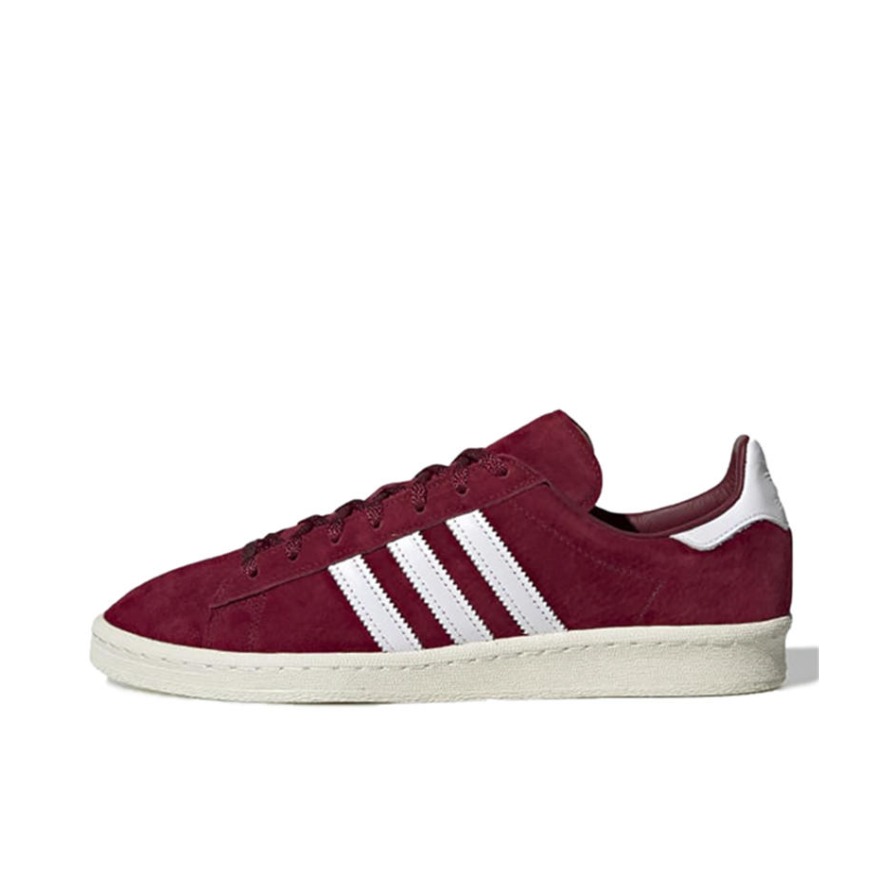 推荐商品：adidas originals Campus 80s 板鞋 复古减震透气防滑轻便休闲舒适耐磨低帮时尚潮流 红色