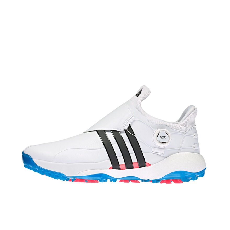 推荐商品：adidas Golf Tour360 22 耐磨防滑 轻便透气 舒适缓震 百搭 高尔夫鞋 白色/黑色/蓝色
