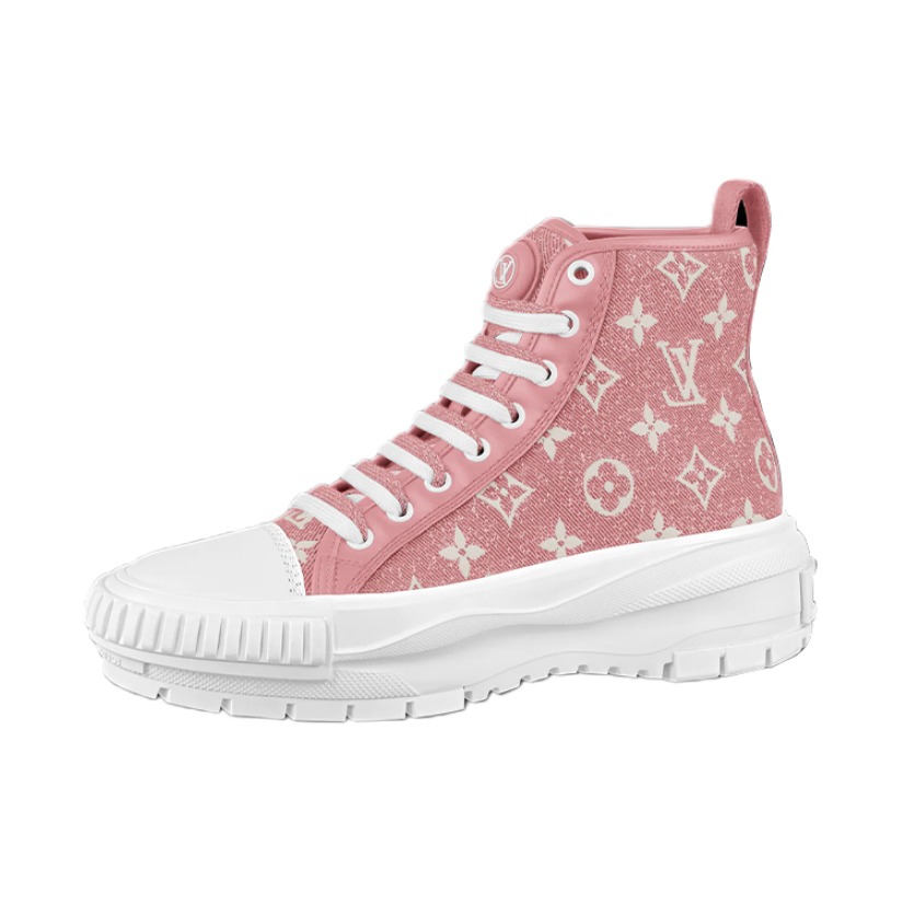 推荐商品：Louis Vuitton Squad系列 防滑耐磨 时尚运动 牛皮 包裹性 板鞋 粉色