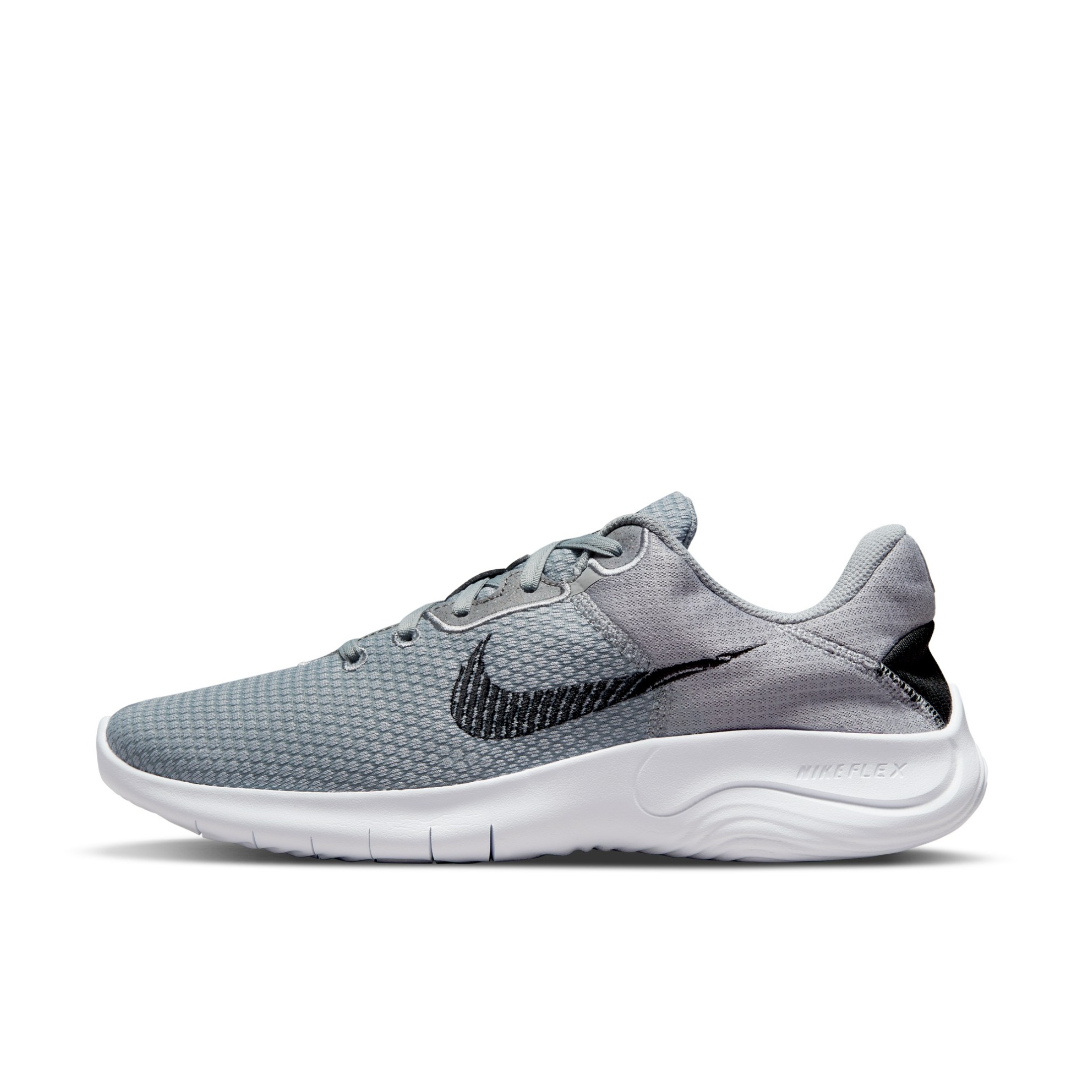 推荐商品：Nike Flex Experience RN 11 跑鞋 轻便缓震轻质织物支撑圆头 微粒灰/黑色/白色