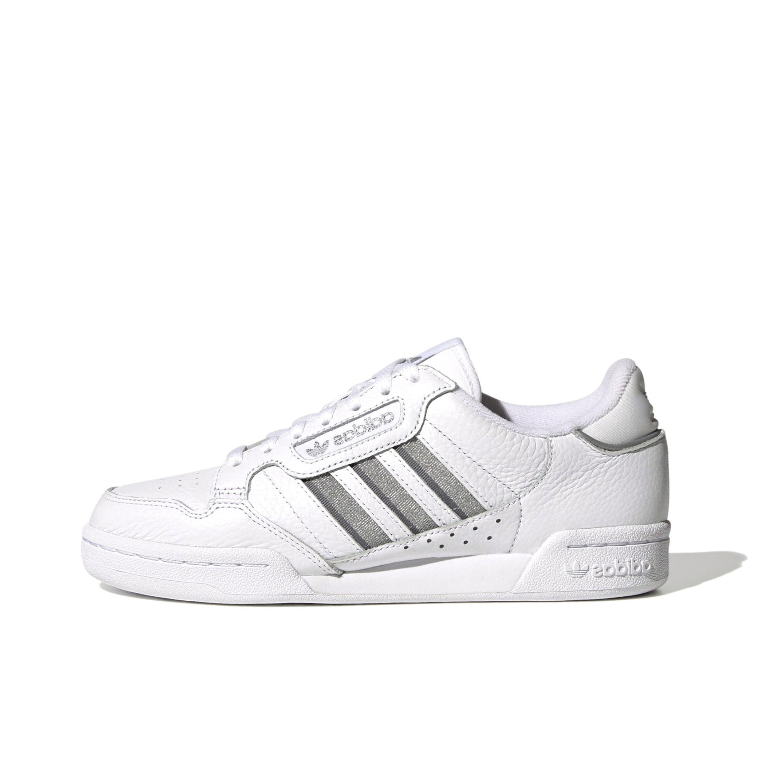 推荐商品：adidas Continental 80 Stripes 运动休闲鞋 防滑耐磨轻便透气舒适百搭复古 白色/银色