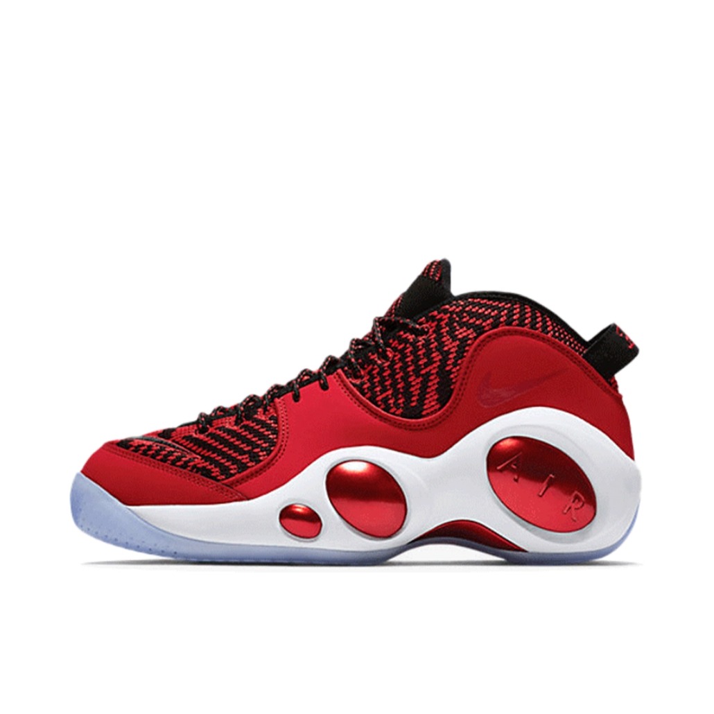 推荐商品：Nike Air Zoom Flight 95 大眼睛 缓震 防滑耐磨 实战 复古 百搭 篮球鞋 Red White 红白色