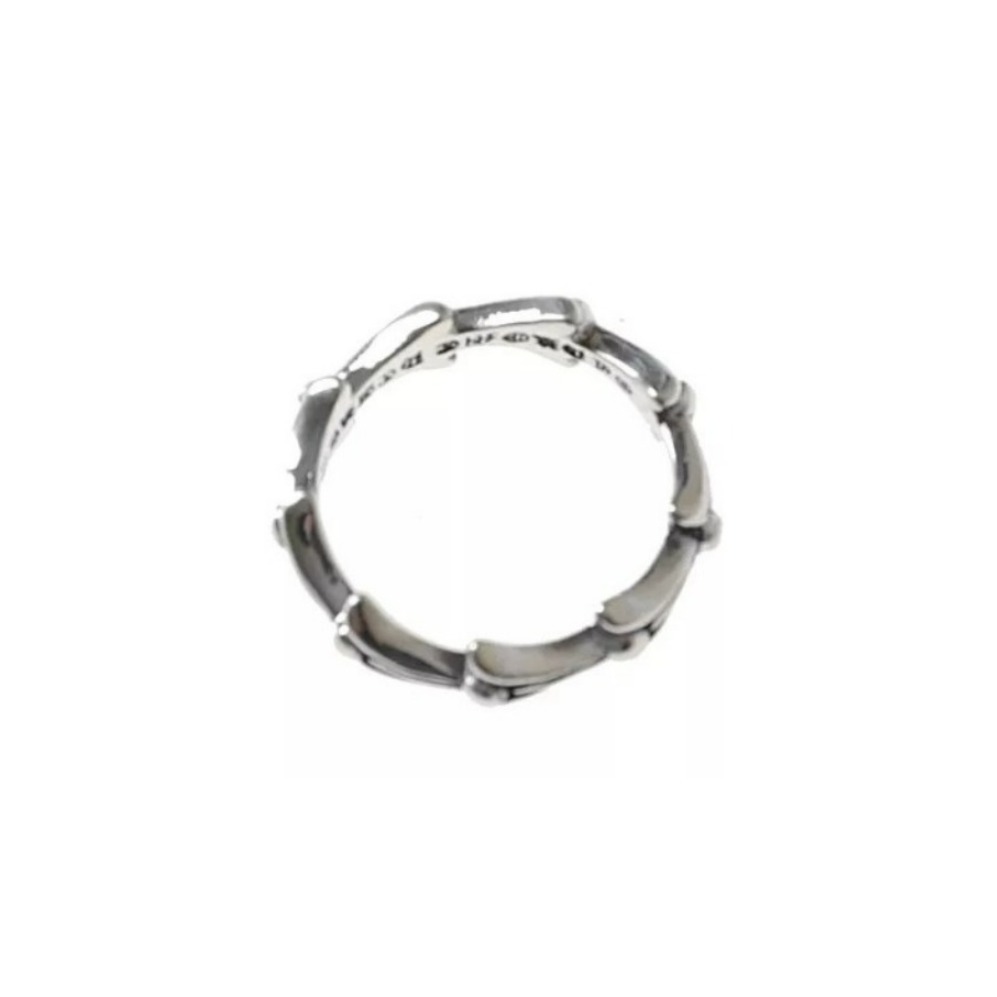 推荐商品：Chrome Hearts/克罗心  鱼骨花环戒指  CH-JZ-525