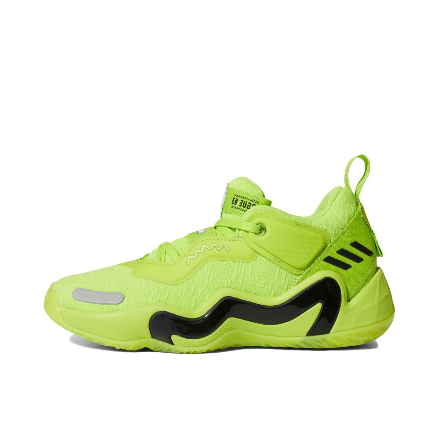推荐商品：adidas D.O.N. Issue 3 米切尔3代 篮球鞋 透气减震耐磨实战包裹性支撑 大童/荧光绿/黑色